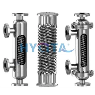 Trocador de calor tubular em espiral ferida
