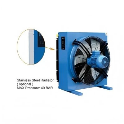 Resfriadores de ar de óleo hidráulico com ventilador Ac220v Dc24v Trocador de calor com ventilador Radiador de óleo hidráulico Compressor de ar refrigerador de óleo