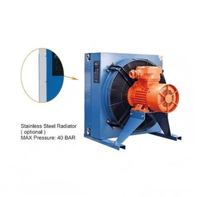 Novo radiador de óleo hidráulico 100l/min, placa refrigerada a ar - refrigerador de óleo hidráulico de alumínio com aleta